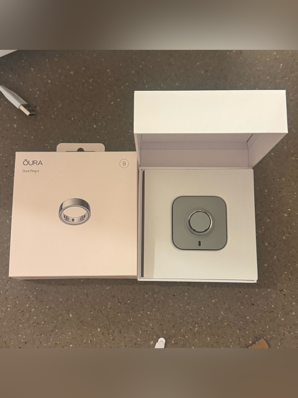 Oura Ring 4 Silver Size 9 — NWT